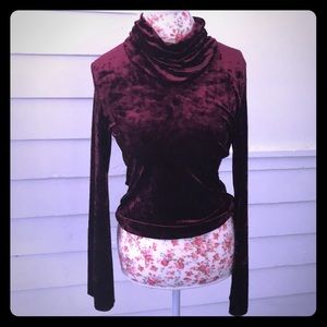 Sense Tops - 5/$20 Crushed velvet turtleneck bell sleeves L M Sense Tops - 5/$20 Crushed velvet turtleneck bell sleeves L M